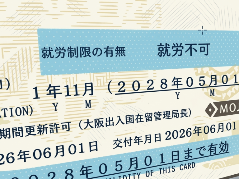 在留更新　第1弾！